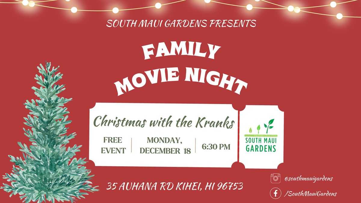 FREE Family Movie Night Featuring "Christmas with the Kranks", South