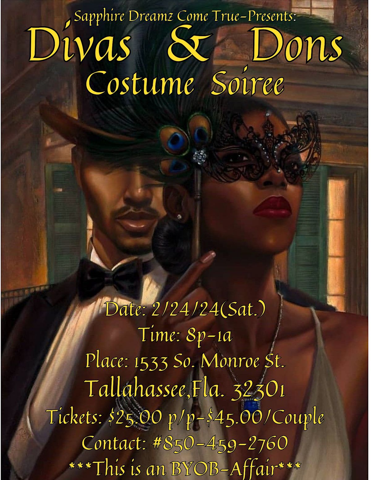 Divas & Dons Costume Soiree, 1533 S Monroe St, Tallahassee, February 24