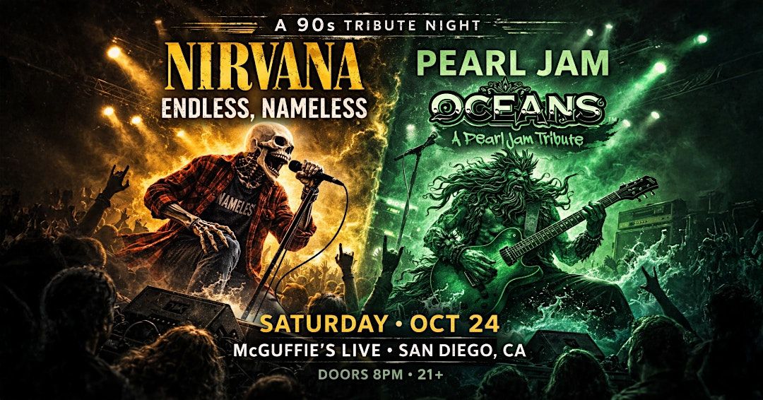 Grunge Revival: Nirvana + Pearl Jam Tribute, McGuffie's Live, San