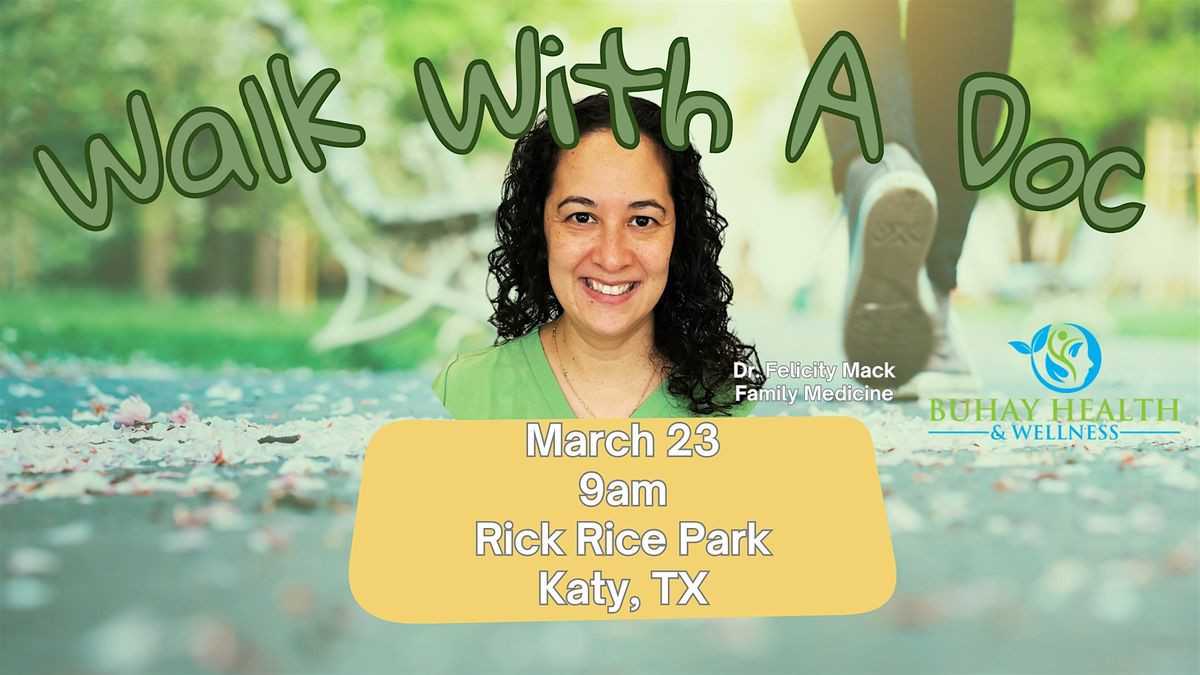 Walk With A Doc, Francesca's Garden at Rick Rice Park, Westgreen ...