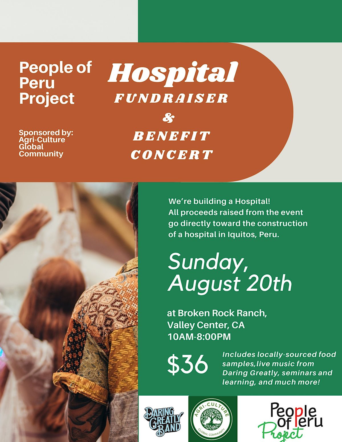 Hospital Fundraiser and Benefit Concert, AgriCulture Global Community