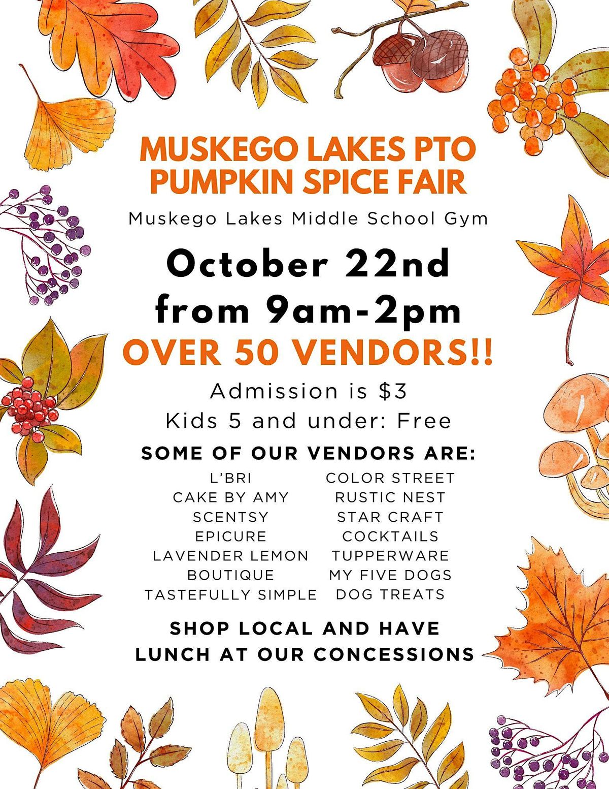 Muskego Lakes Pumpkin Spice Fair, Muskego Lakes Middle School, 22