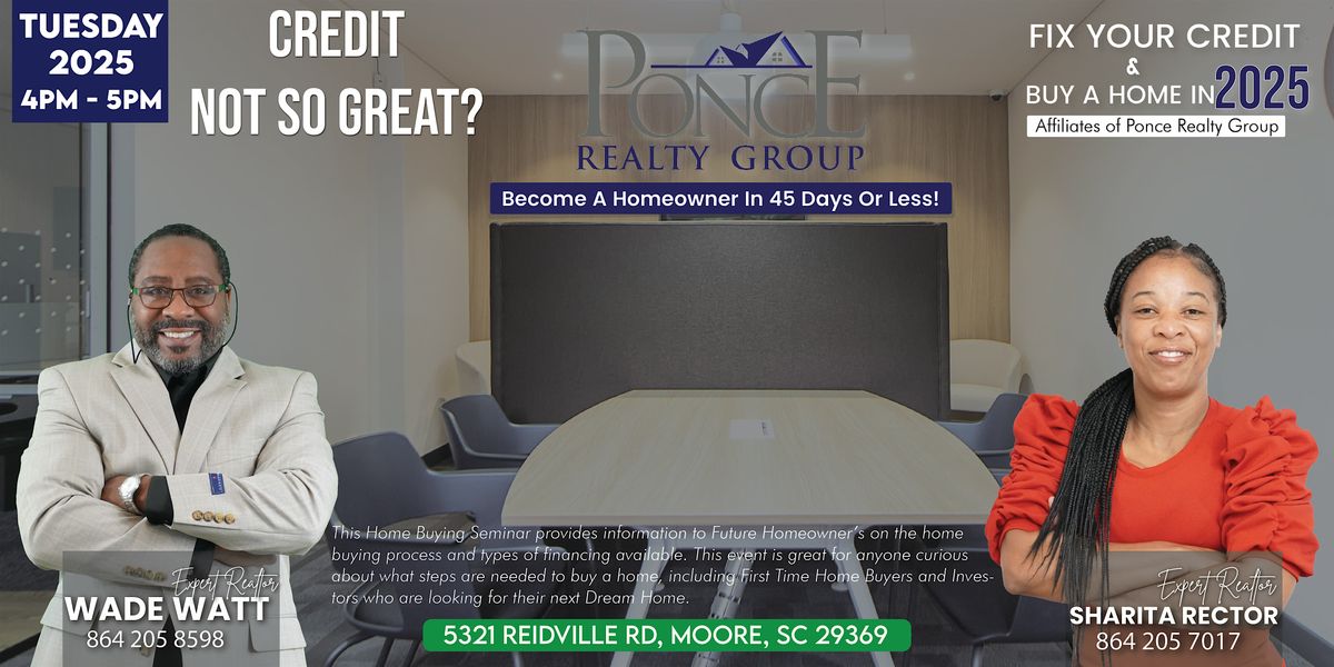 FIX YOUR CREDIT & BUY A HOME IN 2025 | Event in Moore | AllEvents