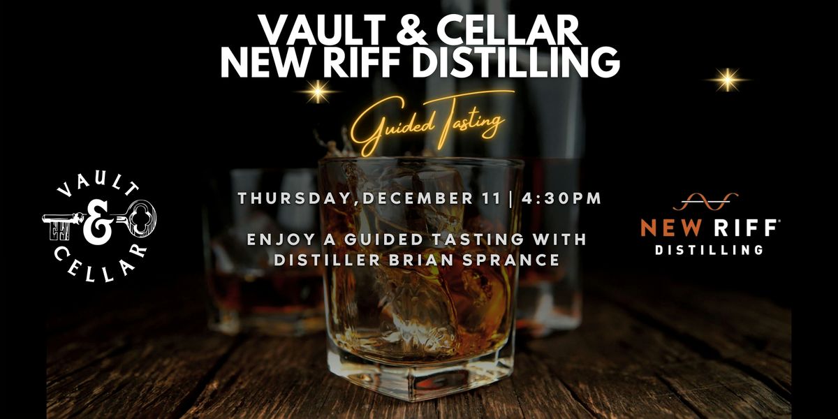New Riff Guided Tasting with Distiller Brian Sprance, 11 December | Event in Middletown | AllEvents