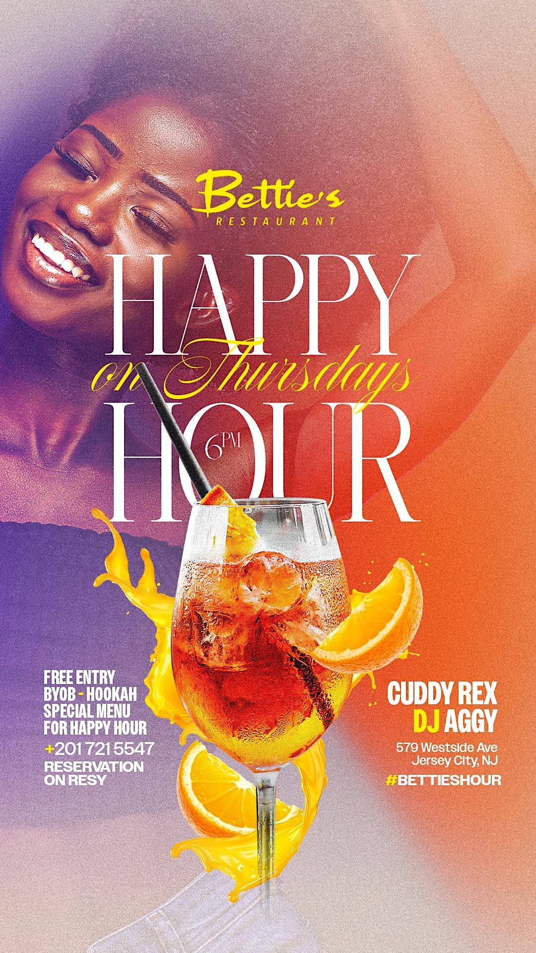 Happy Hour Thursdays Betties Restaurant Jersey City 23 November To happy-hour-thursdays-betties-restaurant-jersey-city-23-november-to