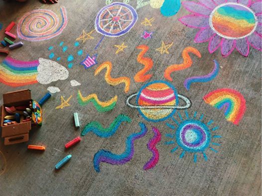 Chalk Art Challenge Virtual Program Palos Heights Public Library 5 August