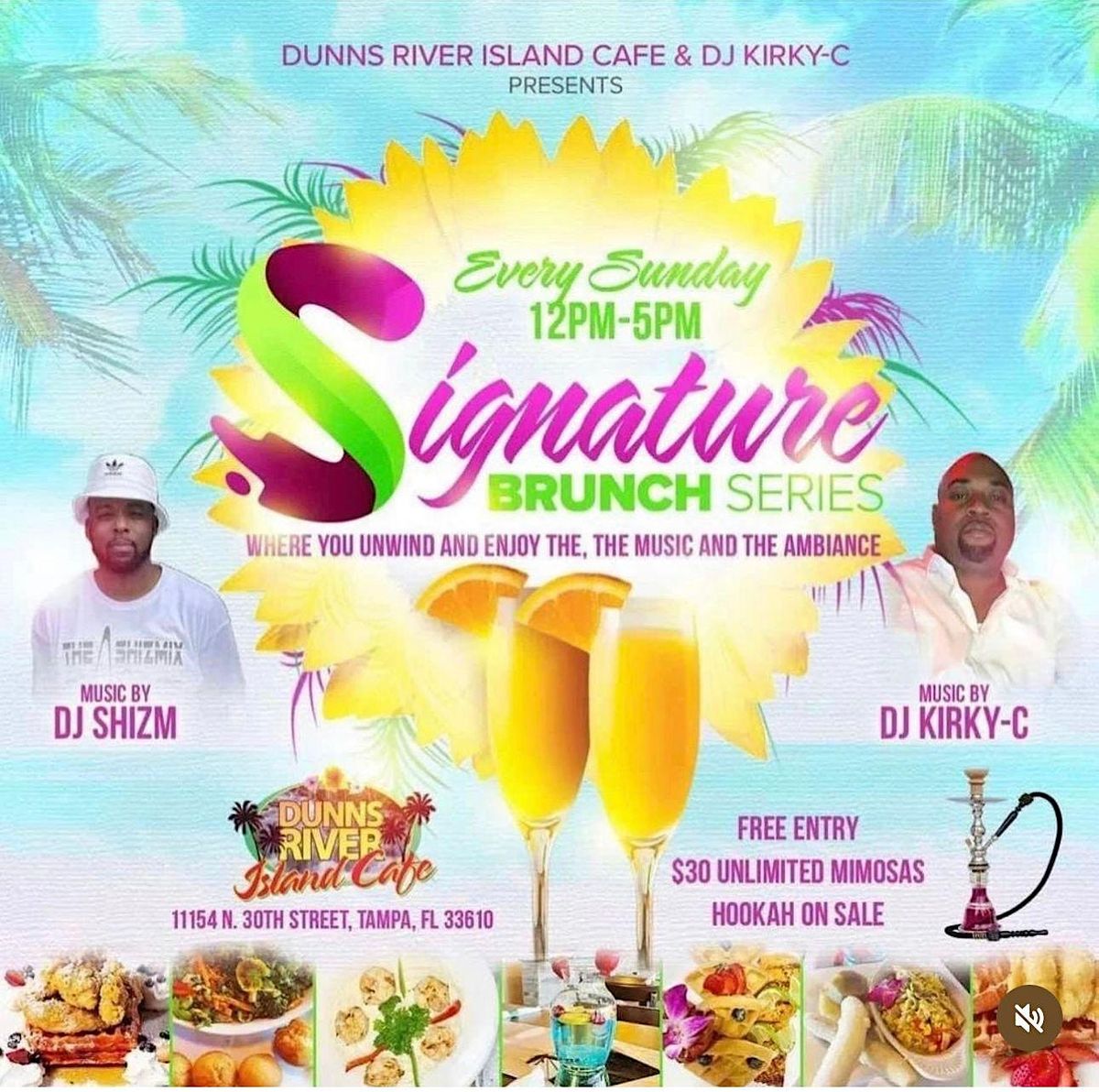 "BRUNCH" EVERY SUNDAY 12PM-5PM  @DUNNS RIVER ISLAND CAFE | Event in Tampa | AllEvents