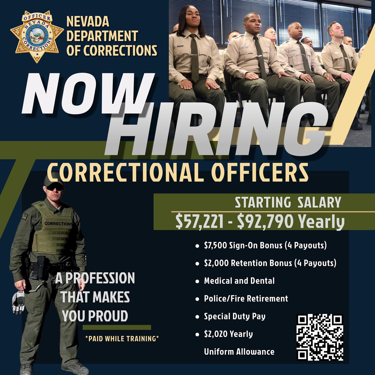 Nevada Department of Corrections Holds All Day Hiring Event, Pearson