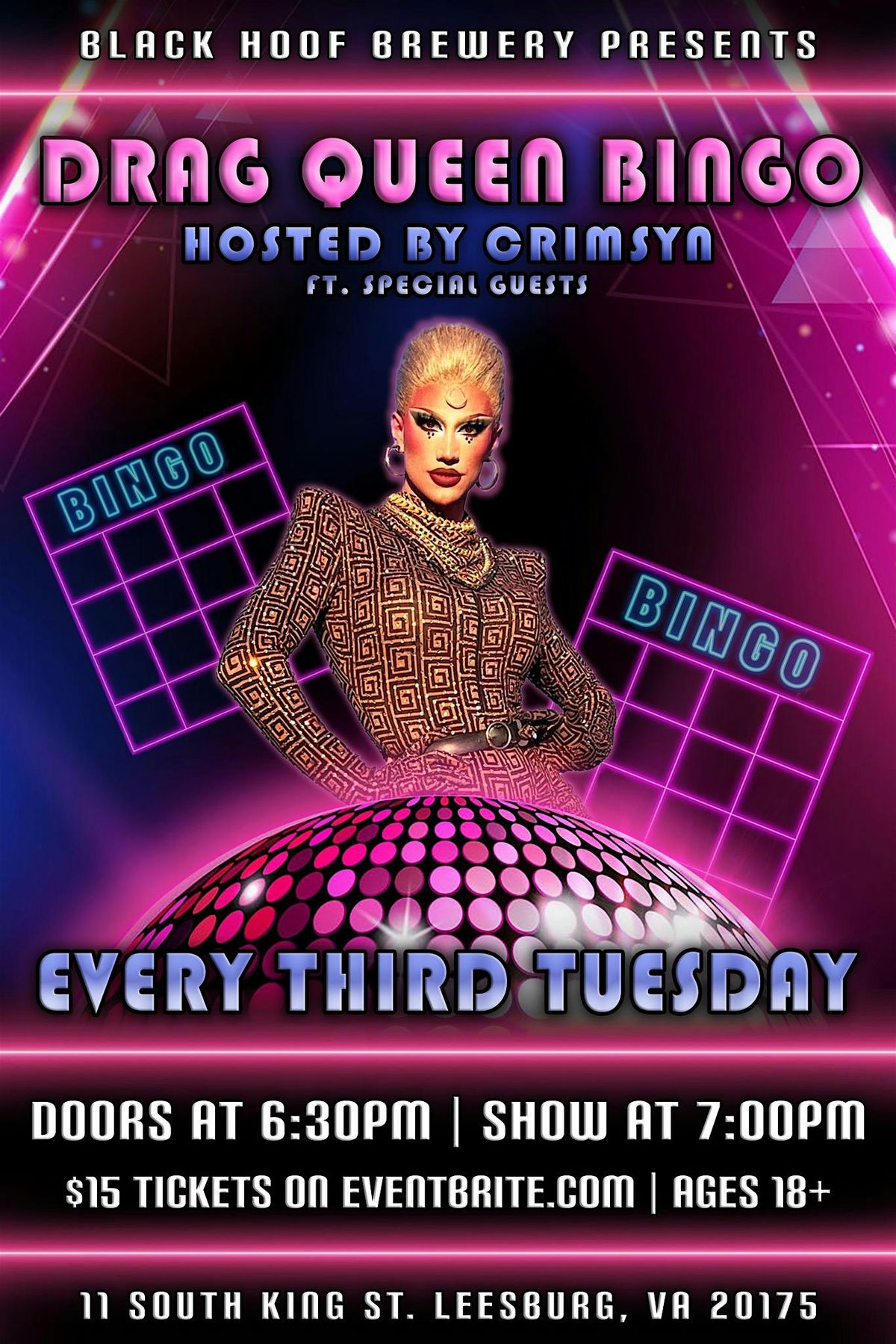 Black Hoof Drag Bingo with Crimsyn | Event in Leesburg | AllEvents