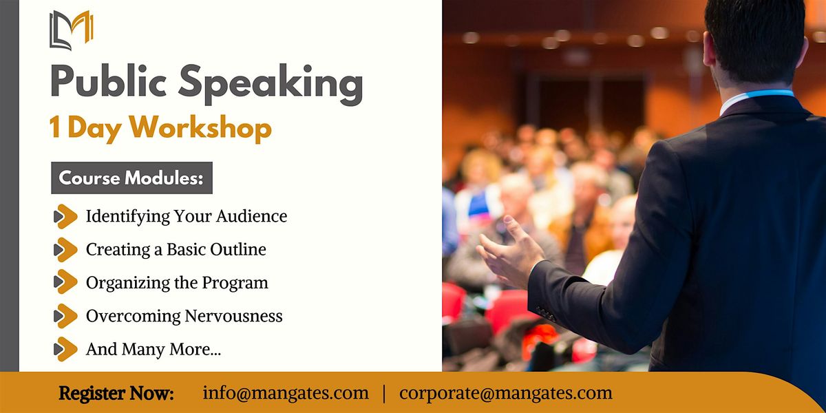 Public Speaking 1 Day in Grand Prairie, TX, Grand Prairie, 24