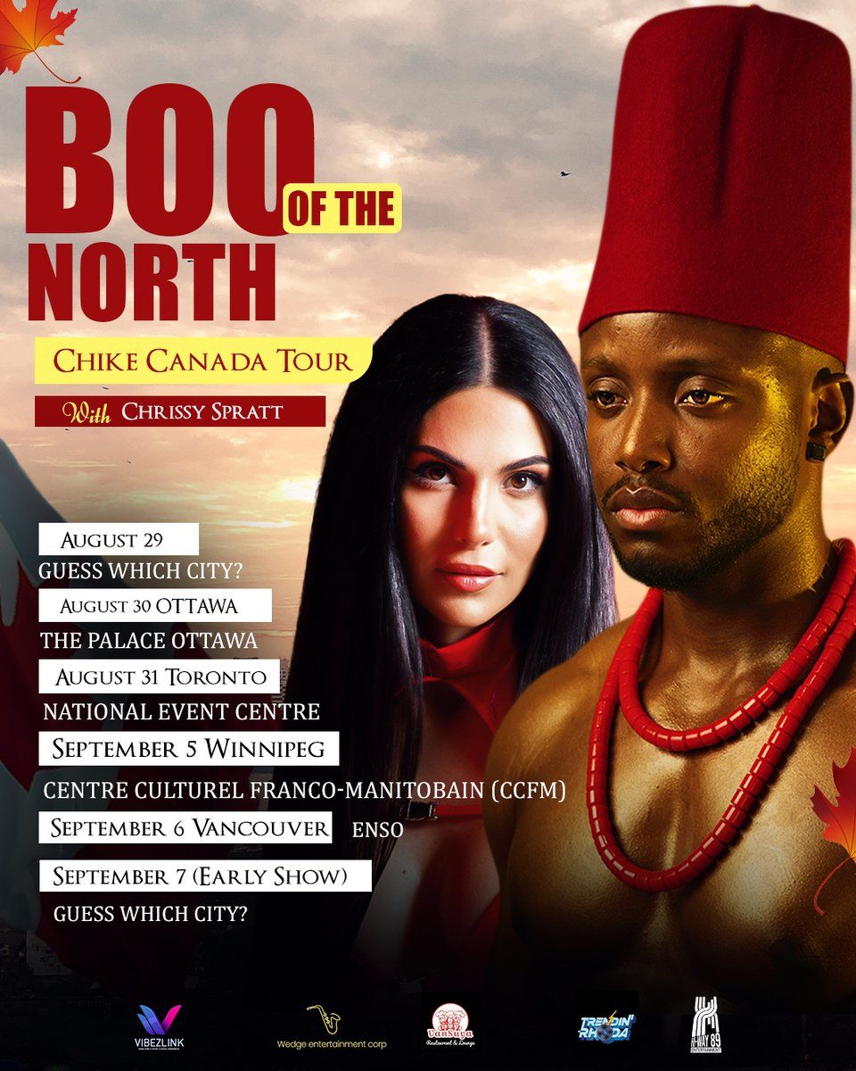 Chike & Chrissy Spratt, 6 September | Event in Calgary | AllEvents