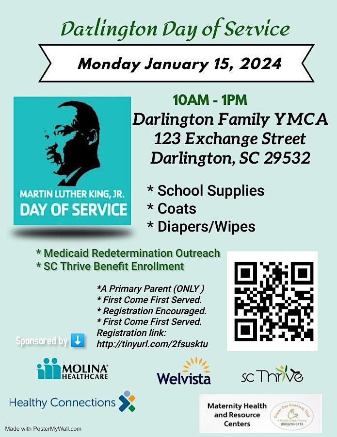 Darlington Day of Service, Darlington Family YMCA, 15 January 2024 ...