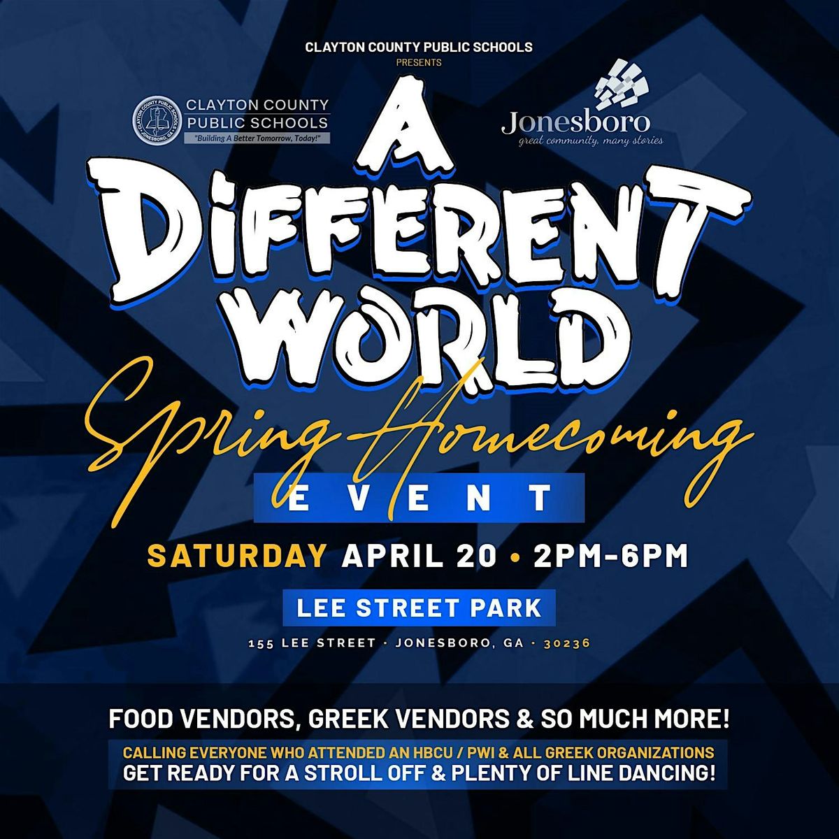 CCPS Spring Homecoming Vendor Link, Lee Street Park, Jonesboro, 20 April  2024 | AllEvents.in