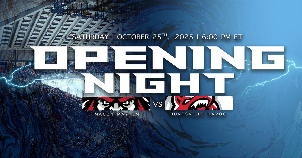 Huntsville Havoc at Macon Mayhem at Macon Coliseum, 25 October | Event in Macon | AllEvents