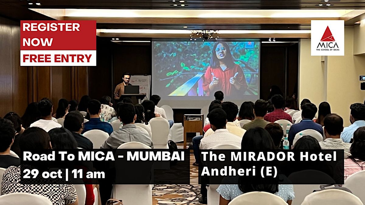 Road To MICA - Mumbai | Aspirant Meet | Free Entry | MICA Admissions ...