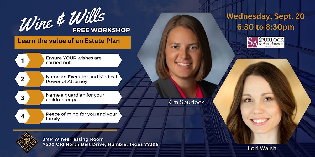 Wine & Wills JMP Wines Tasting Room, Humble, 20 September