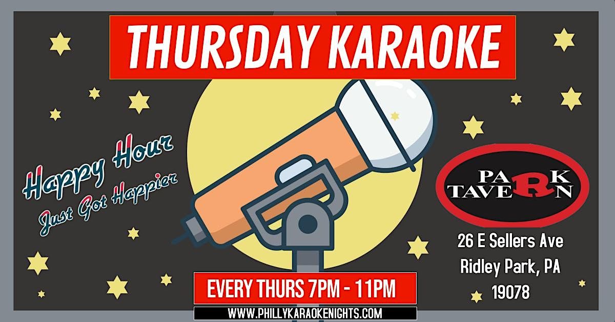 Thursday Karaoke at R Park Tavern (Ridley Park Delaware County, PA
