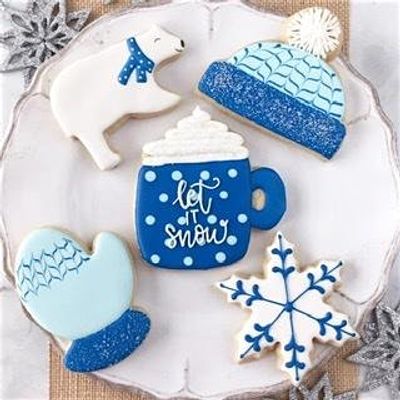 Kids Winter Wonderland Beginner Cookie Decorating Class At Plaster