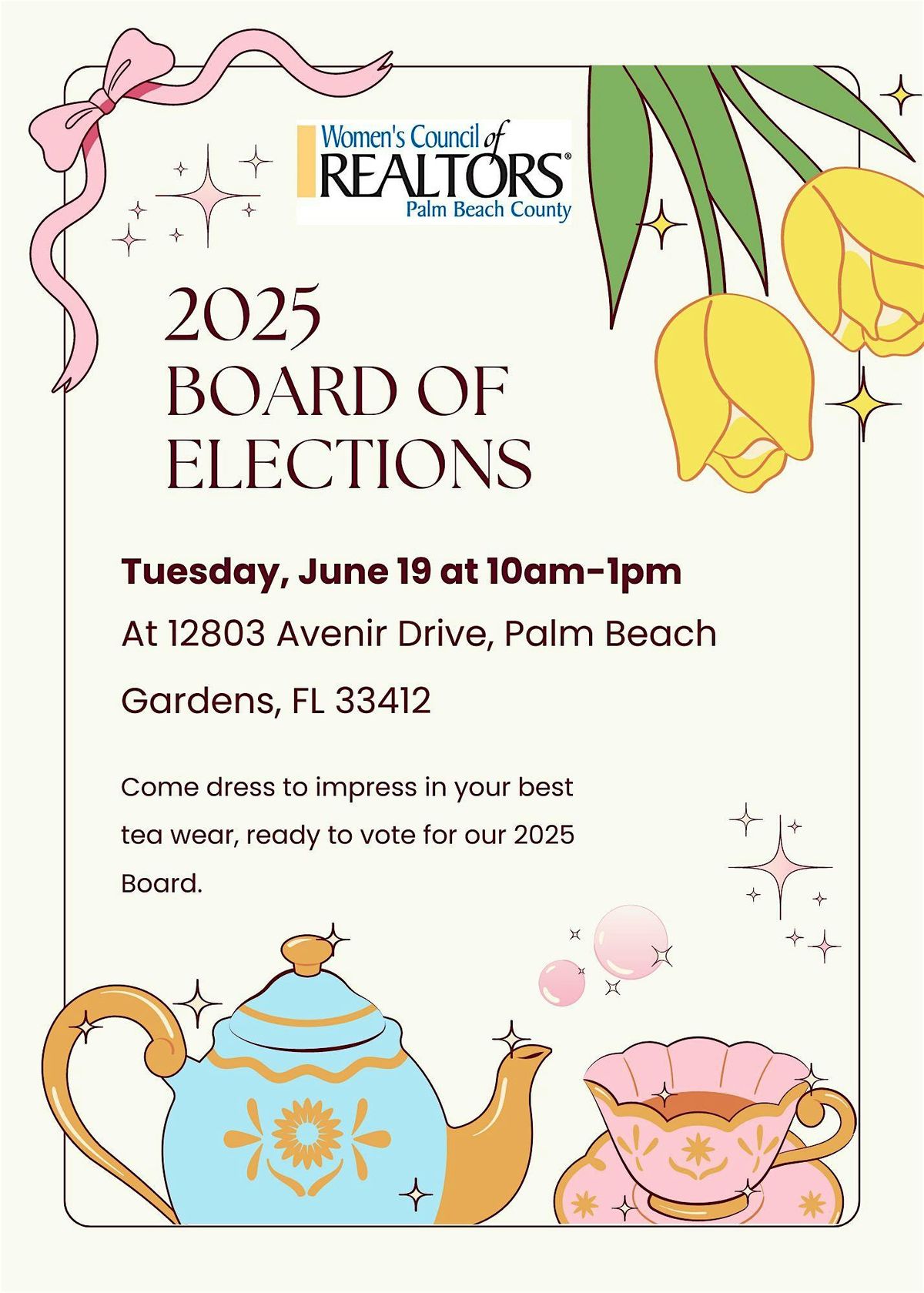 2025 Board of Elections for Womens Council of Realtors Palm Beach