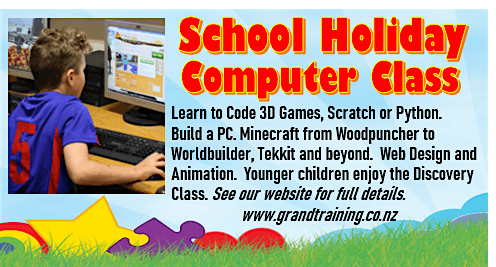 School Holidays - Minecraft, Python, Scratch, Create 3D Games , Web ...