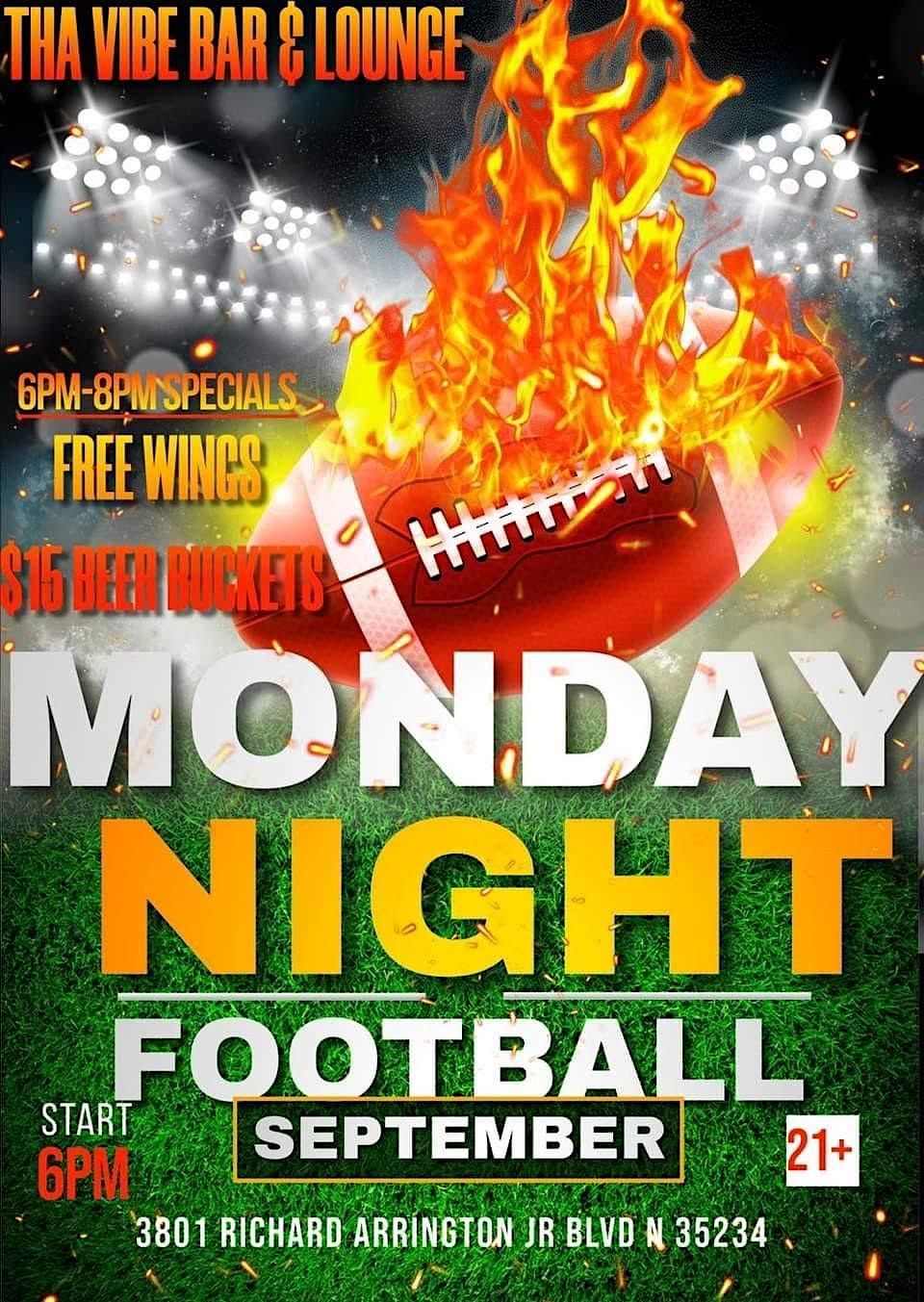 MONDAY NIGHT FOOTBALL, THA VIBE BAR & LOUNGE, Birmingham, November 13