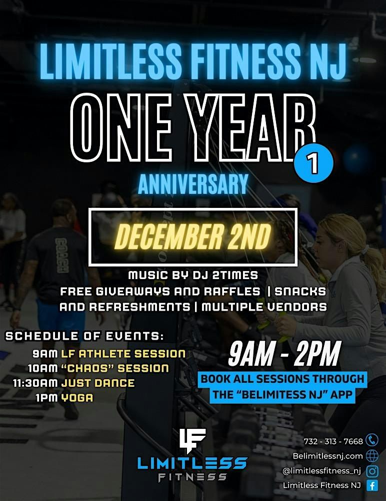 Limitless Fitness One Year Anniversary, 426 Raritan St, Sayreville, NJ