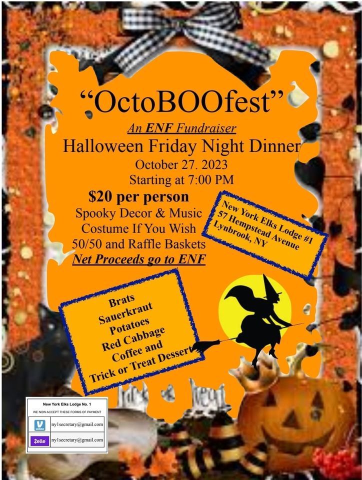 OctoBOOfest An ENF Fundraiser, New York Elks Lodge 1, Lynbrook, 27