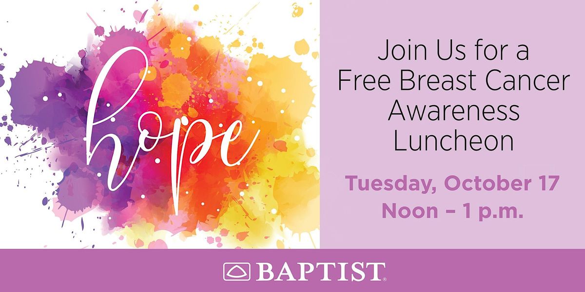 Baptist Memorial HospitalBooneville Cancer Awareness Month Luncheon