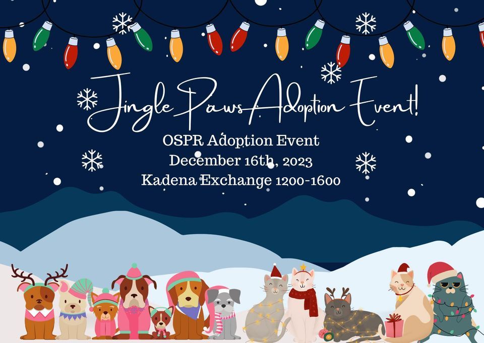 OSPR December Adoption Event! , Kadena Base Exchange (BX), December 16