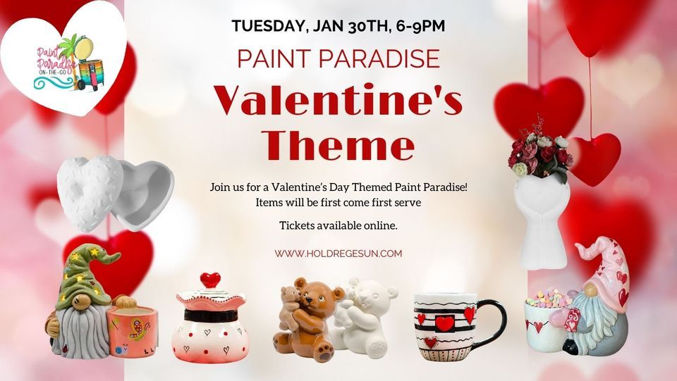 Valentines Themed Paint Paradise, Holdrege Sun Theater and Event Venue