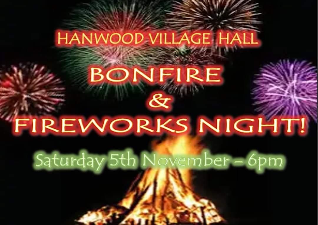 Hanwood Bonfire & Fireworks Night, Hanwood Village Hall, Shrewsbury