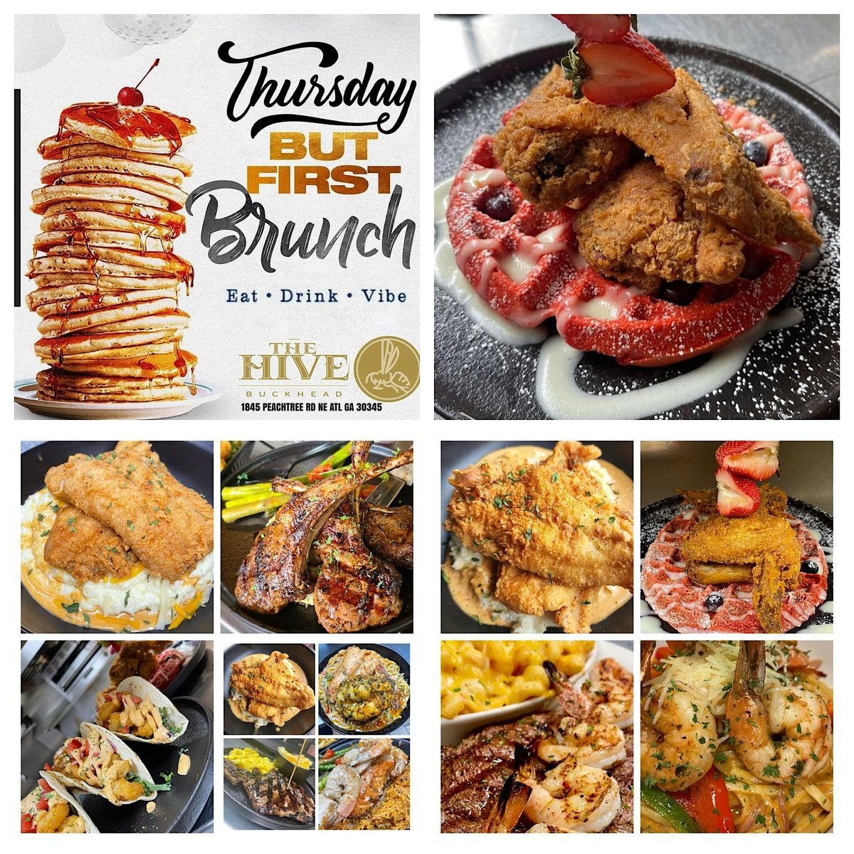 SATURDAY AND SUNDAY BRUNCH AND DAY VIBES AT THE HIVE BUCKHEAD 1845 PEACHTREE RD NE ATL GA 30309 | AllEvents