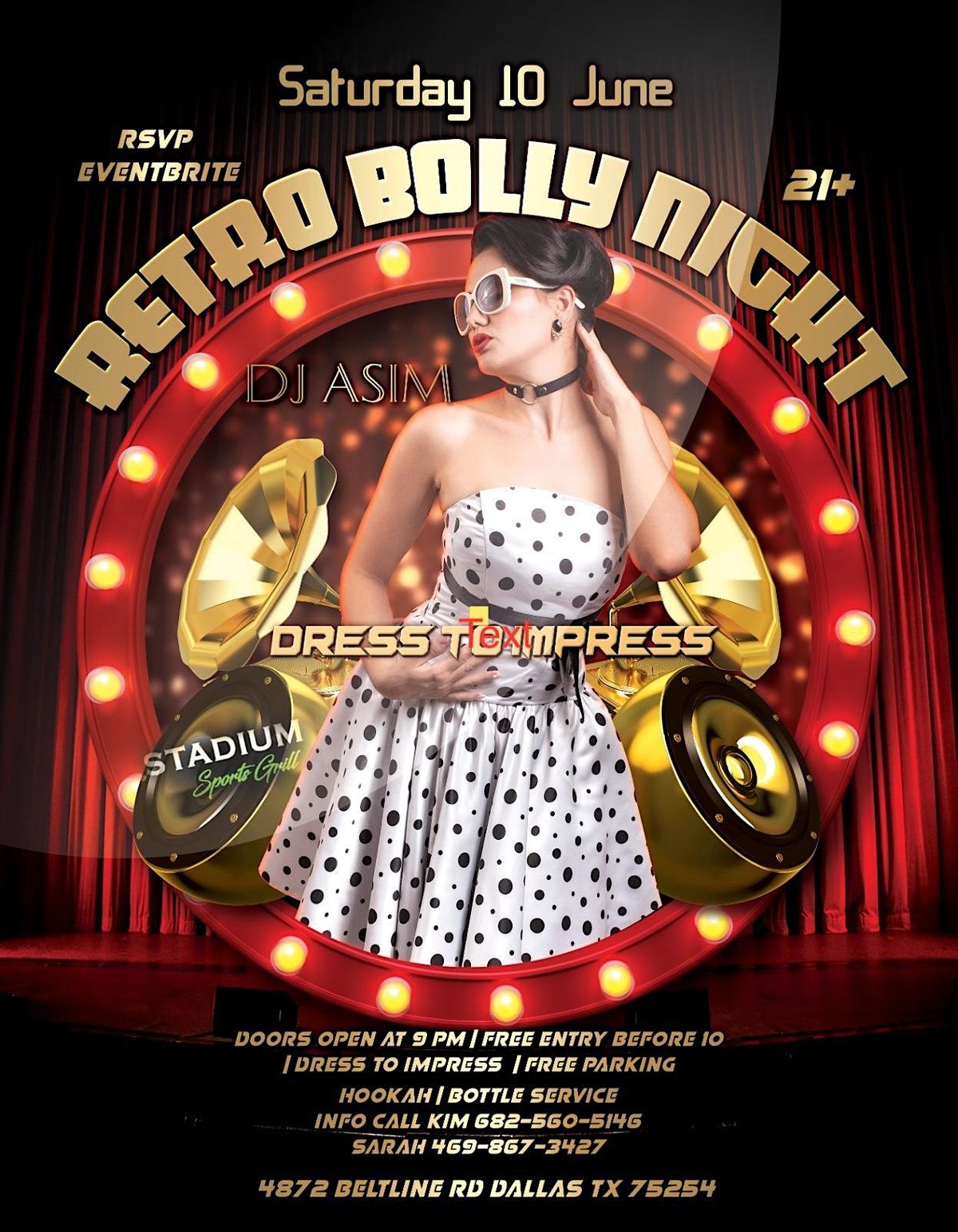 BOLLYWOOD RETRO NIGHT AT STADIUM SPORTS GRILL ADDISON WITH DJ ASIM