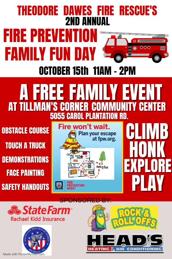 Theodore Dawes Fire Rescues Fire Prevention Family Fun Day, Tillmans