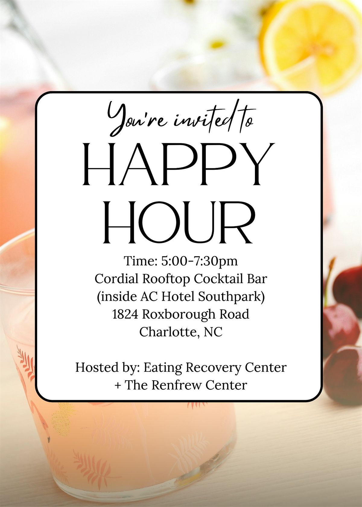 Charlotte ED Providers Networking Event, Cordial, Charlotte, March 28