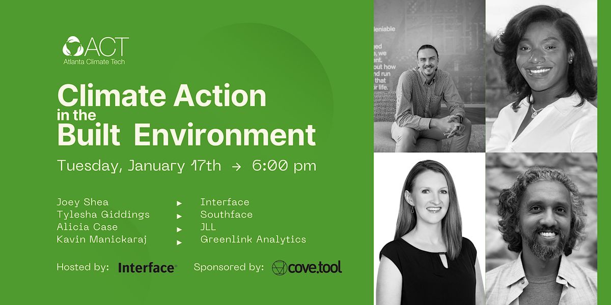 Climate Action in the Built Environment, Interface Inc, Atlanta, 17 ...