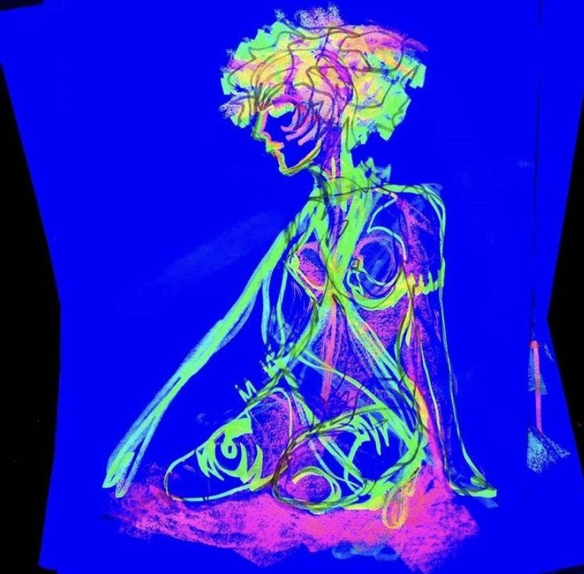 Naked Neon Life Drawing 88mph Canberra September 18 2019 Naked Neon Life Drawing 88mph Canberra September 18 2019