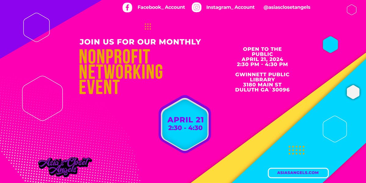 Monthly Nonprofit Networking Event, Gwinnett County Public Library - Duluth  Branch, 21 April 2024 | AllEvents.in
