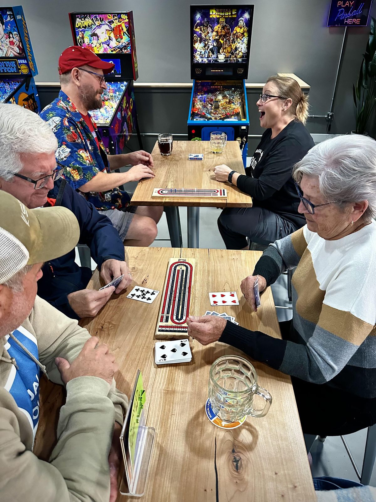 Brewery Cribbage Night, Manual Labour Beer Co., Sherwood Park, February