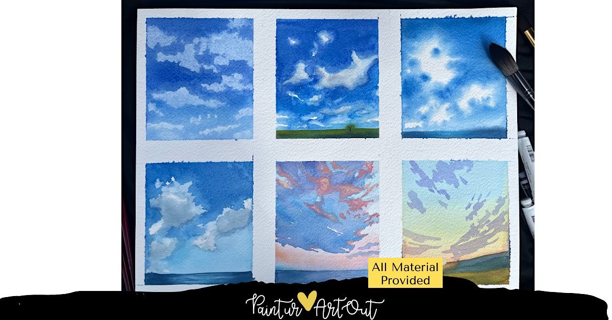 Watercolour Skies with Paint Ur Art Out at Glendale Community Association, 26 May | Event in Calgary | AllEvents