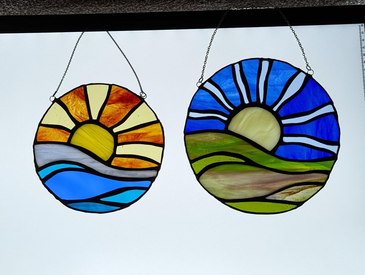 Stained glass (EWC 2806), Carlton Marshes Nature Reserve