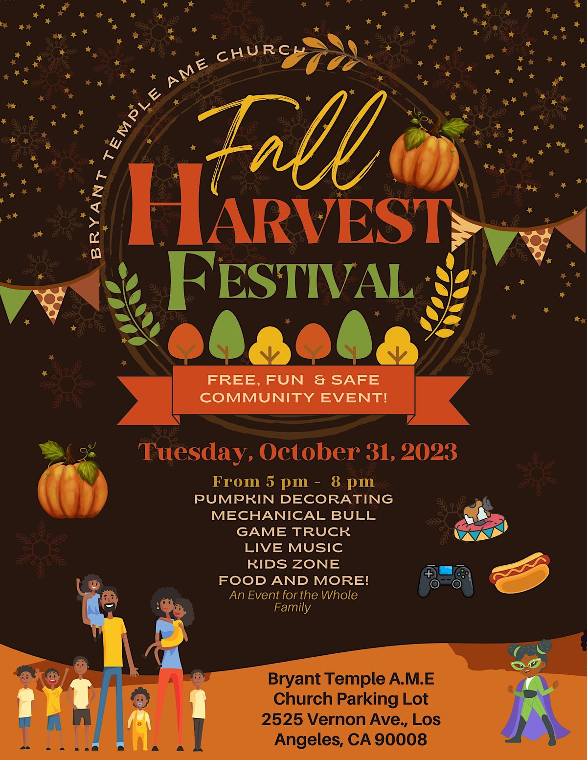 Community Fall Harvest Festival, Bryant Temple AME Church, Los Angeles