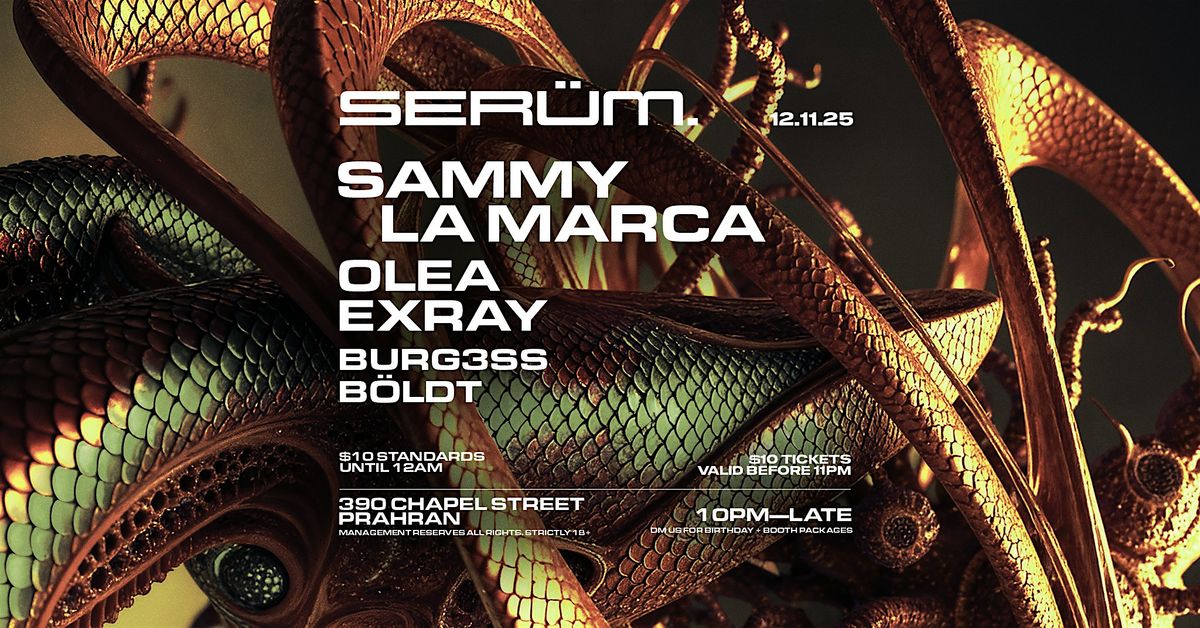 SERÜM. 22.11.25, 22 November | Event in Prahran | AllEvents