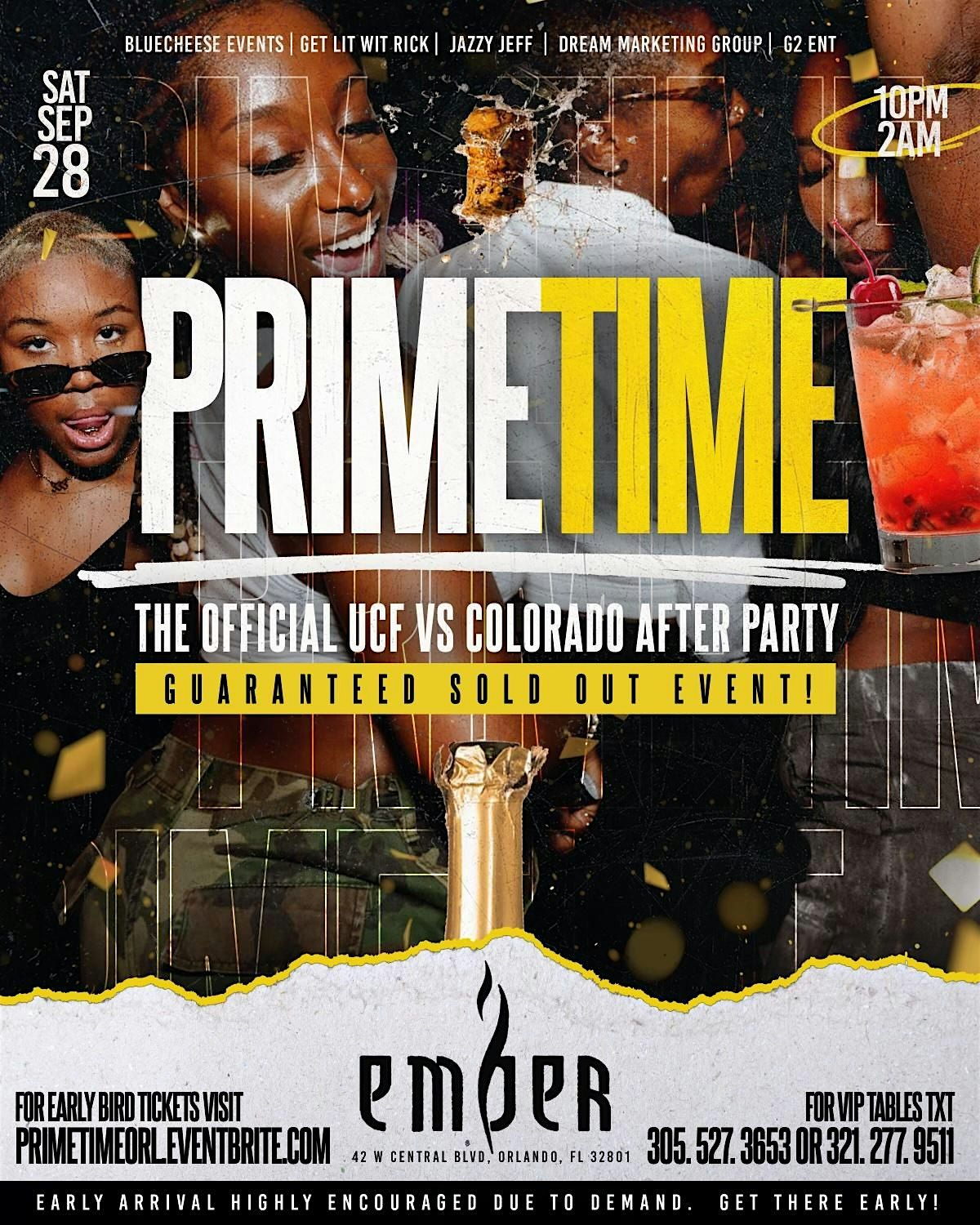 PRIMETIME - THE OFFICIAL UCF vs. COLORADO GAME AFTER PARTY!, Parlay ...