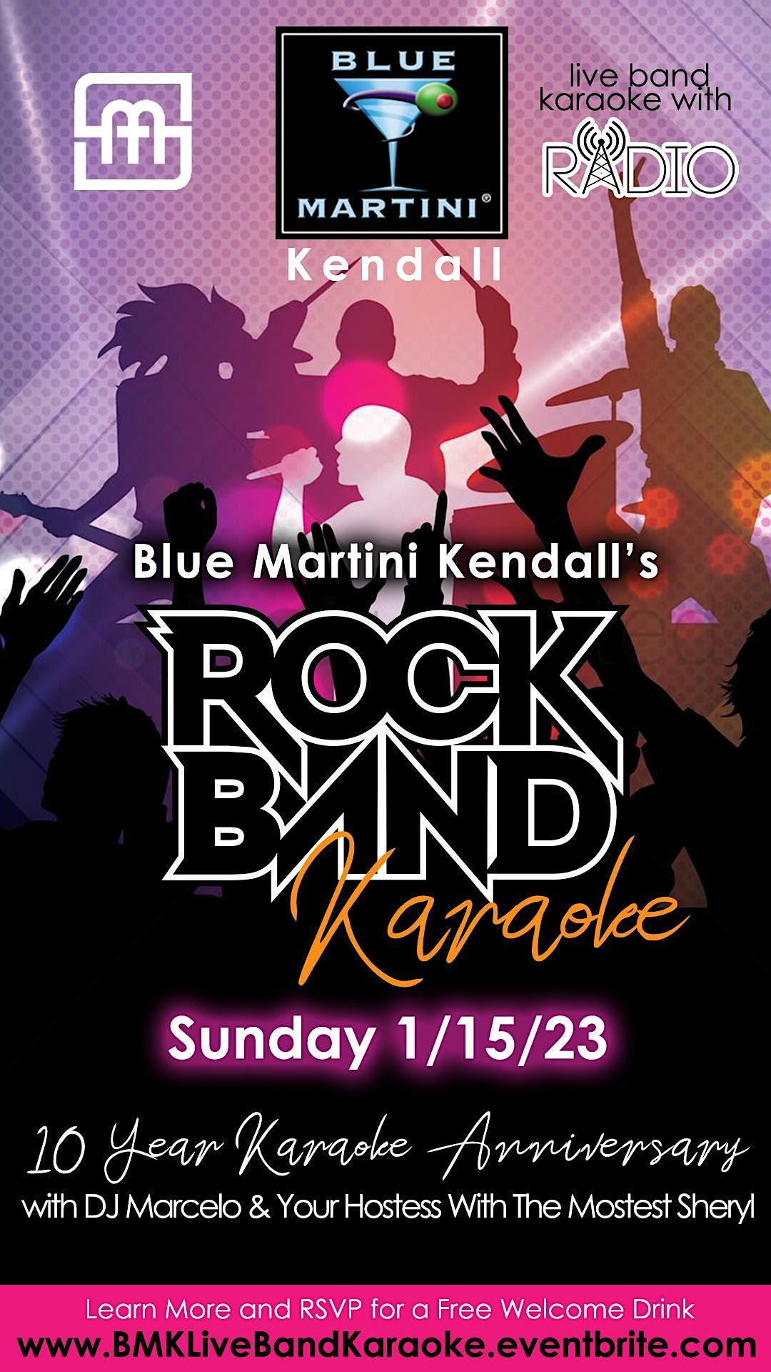 Live Band Karaoke Blue Martini Kendalls 10 Year Karaoke Anniversary