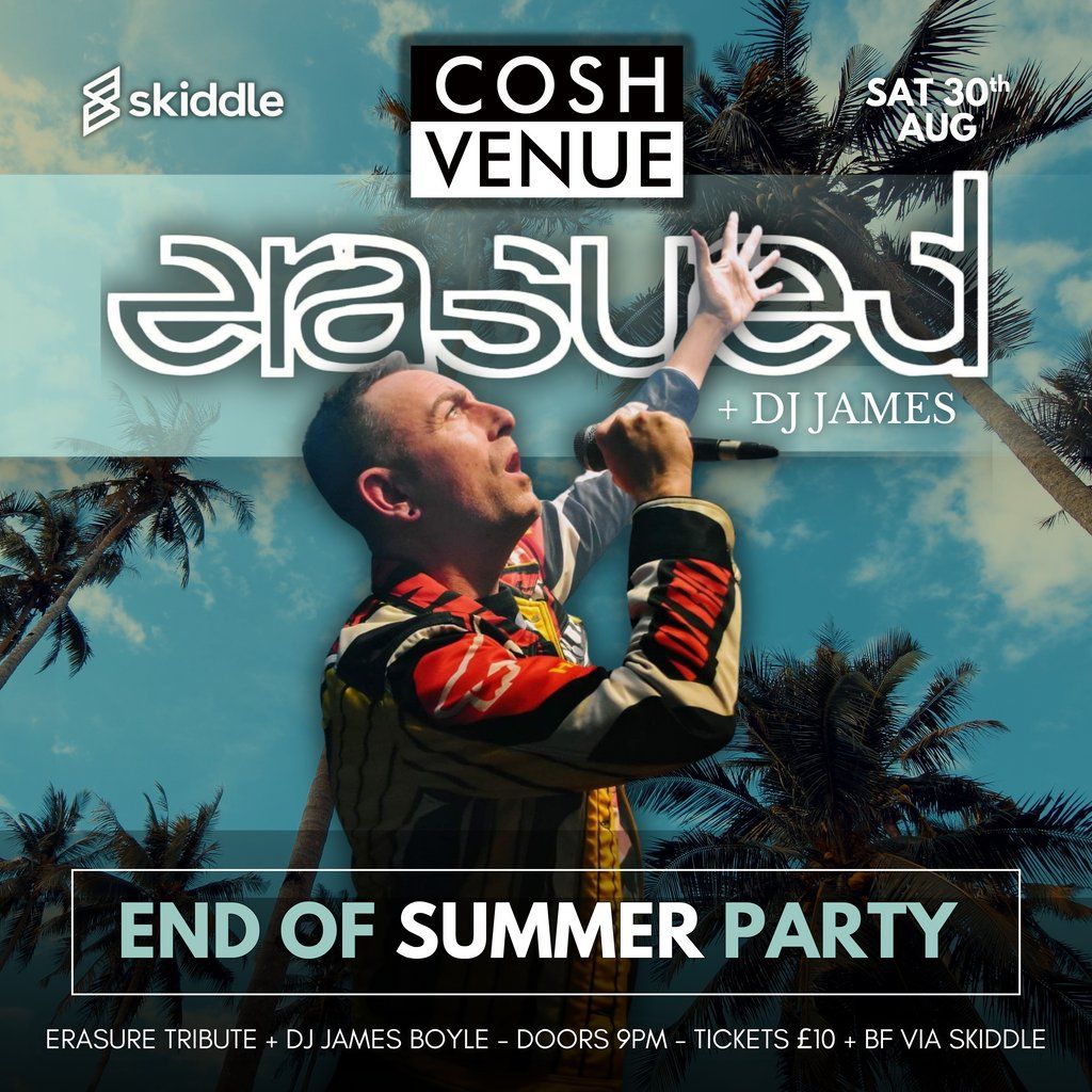 End of Summer Party: Erasure Tribute at the Cosh Venue, 30 August | Event in Derry | AllEvents