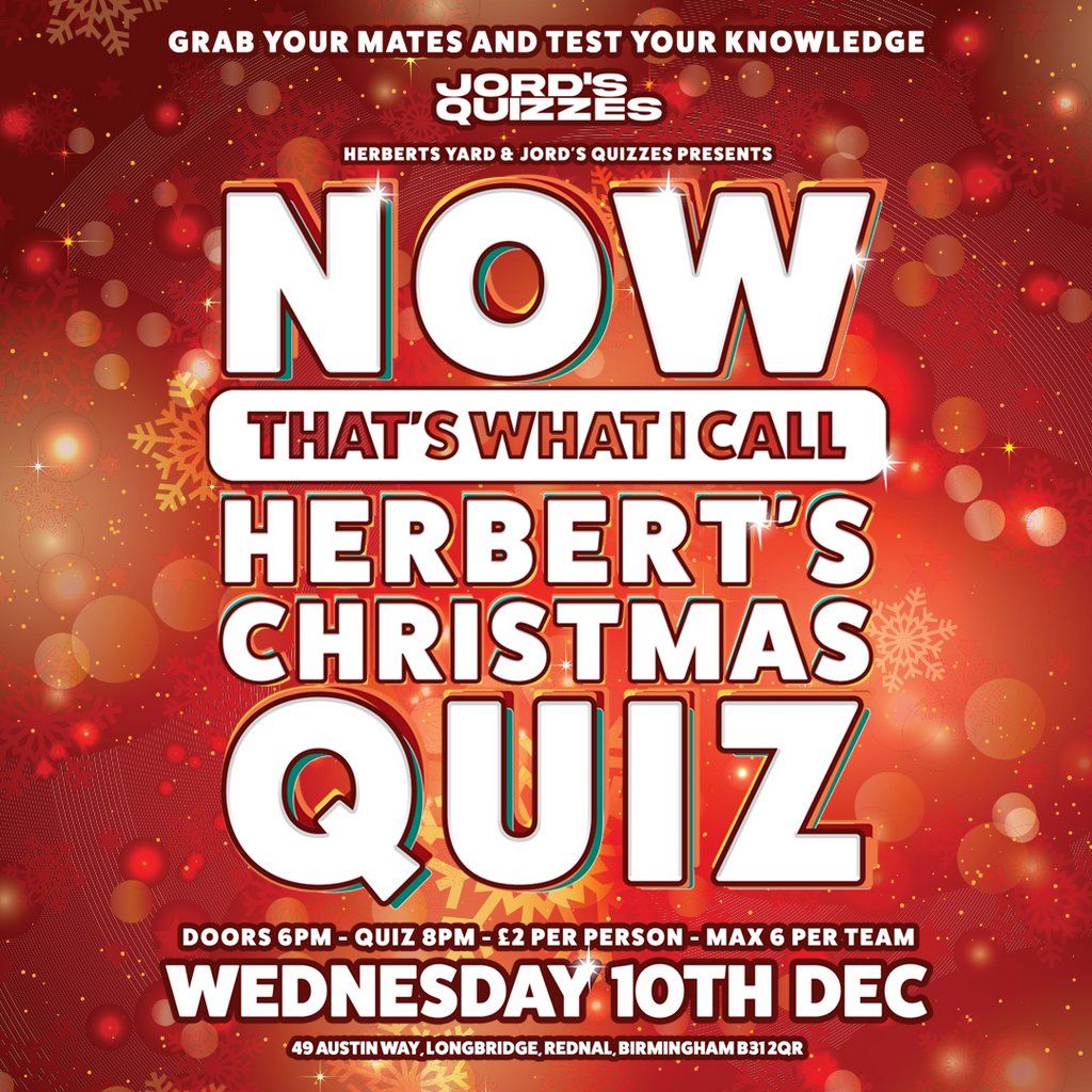 Herbert's Yard Big Christmas Quiz, 10 December | Event in BIRMINGHAM | AllEvents