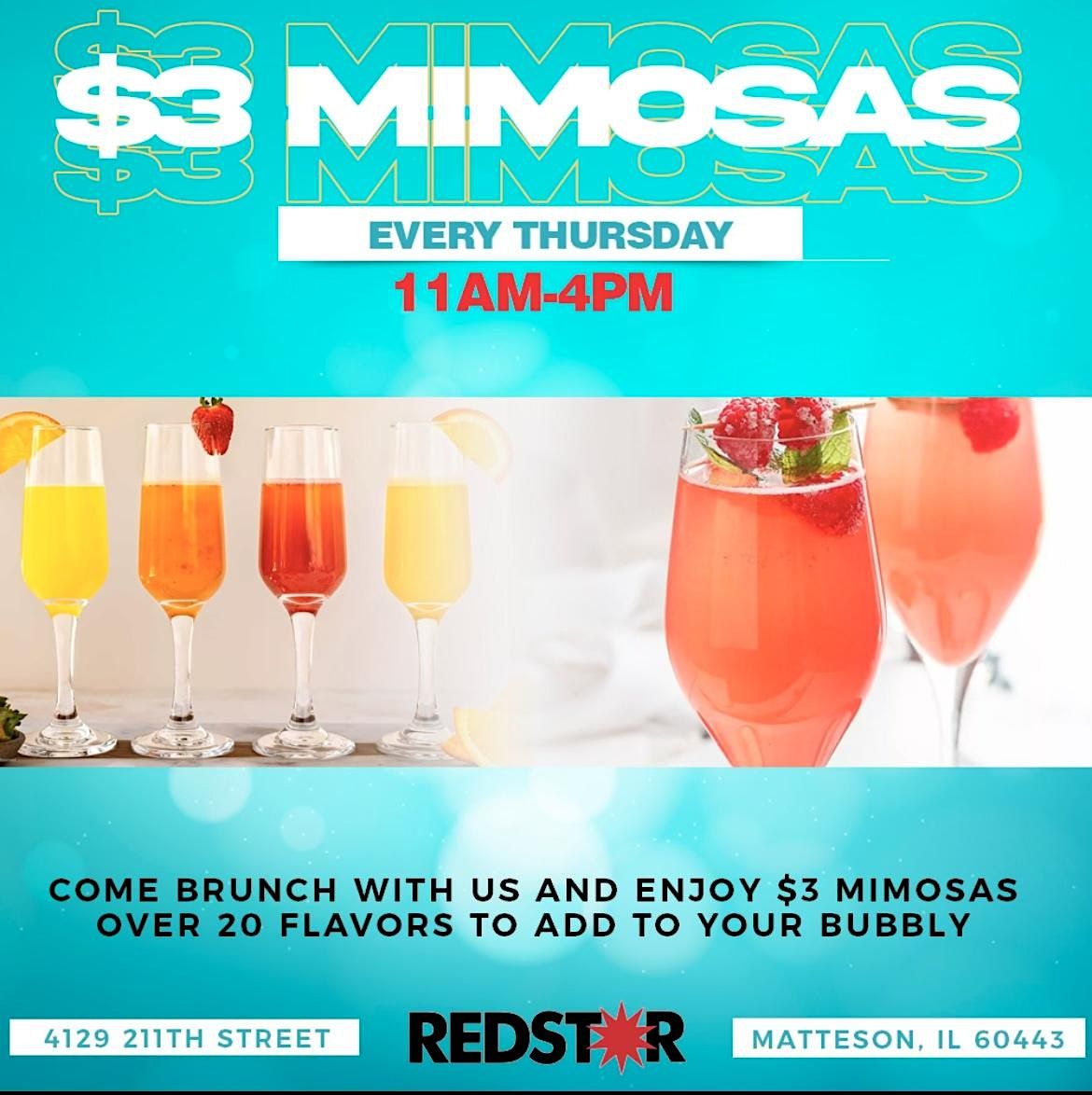 $3 MIMOSA THURSDAY | Event in Matteson | AllEvents