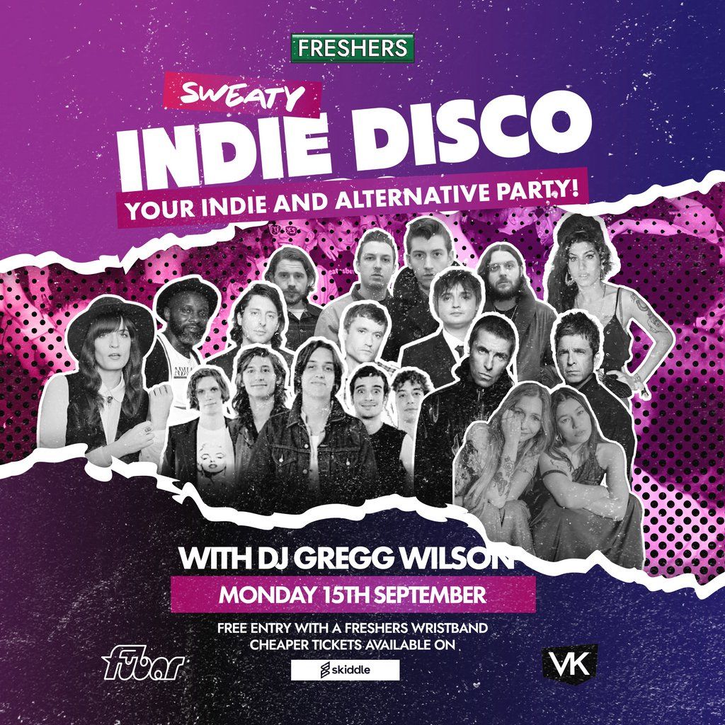 FRESHERS Monday | Sweaty Indie Disco, 15 September | Event in Stirling | AllEvents