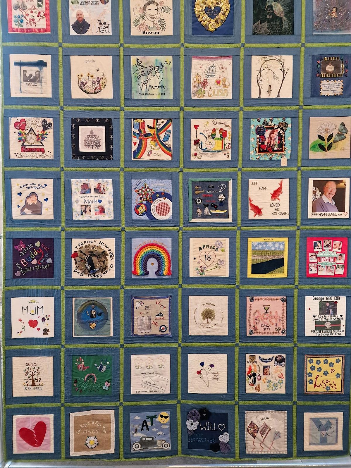 Kindness Rocks Kirklees and Speak Their Name Suicide Memorial Quilt